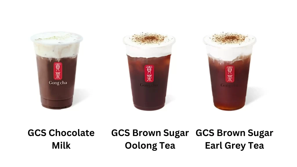 wide range of delicious milk tea at gong cha Malaysia