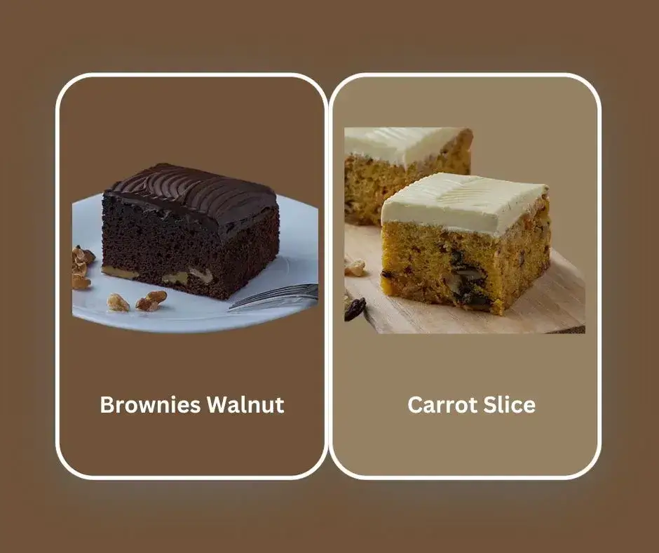 BrowniesCarrot Slice,Carrot Slice
