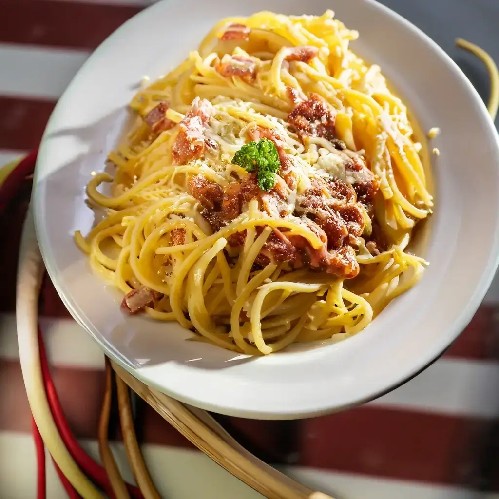 Creamy Carbonara Spaghetti Pasta at pizza hut Malaysia