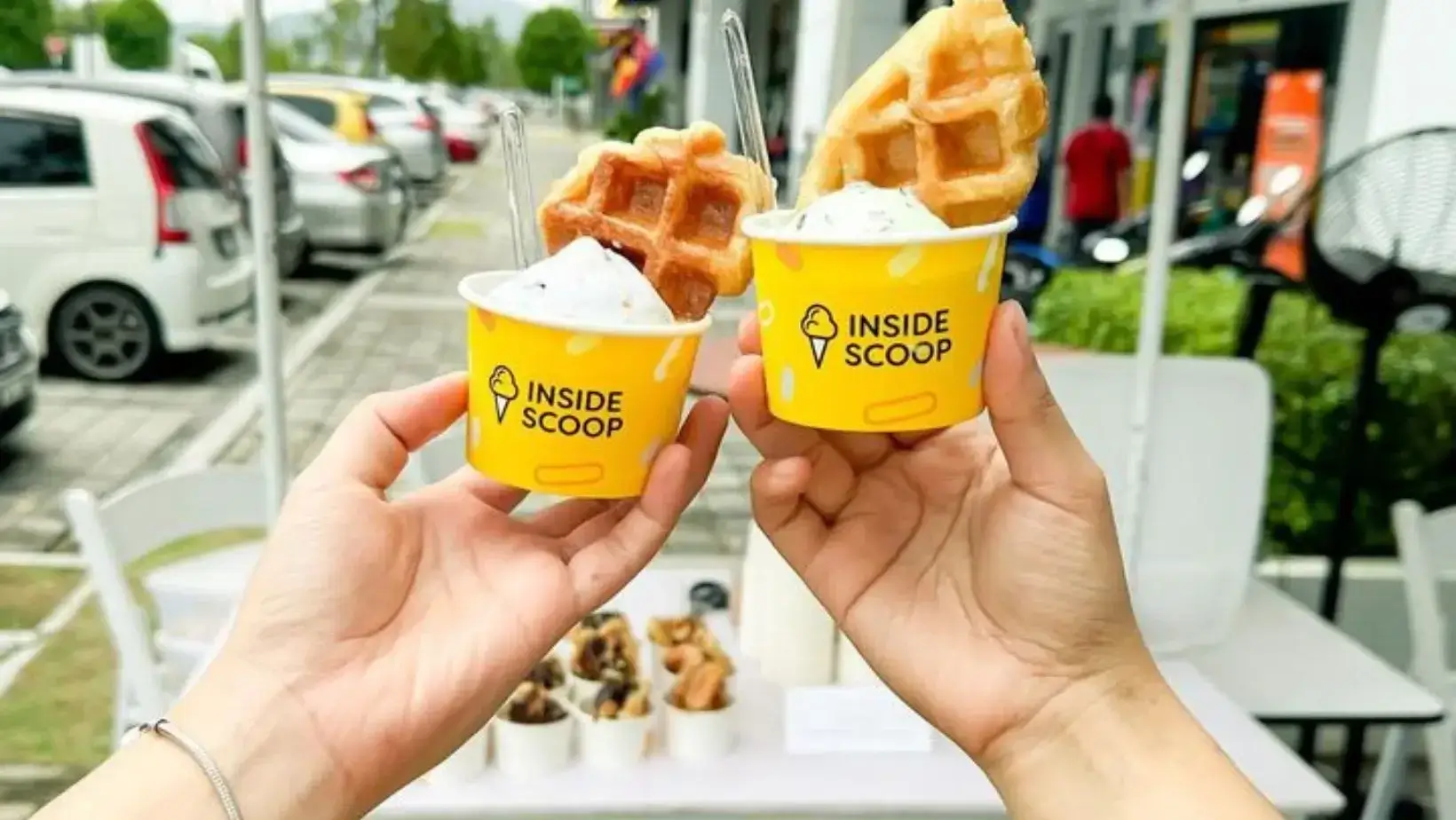 Inside scoop ice cream cups Malaysia