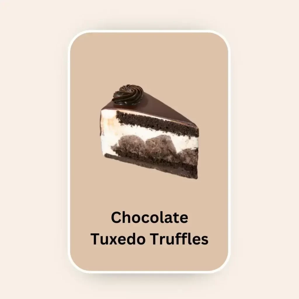 Starbucks Cakes & Desserts Menu Chocolate Tuxedo Truffles