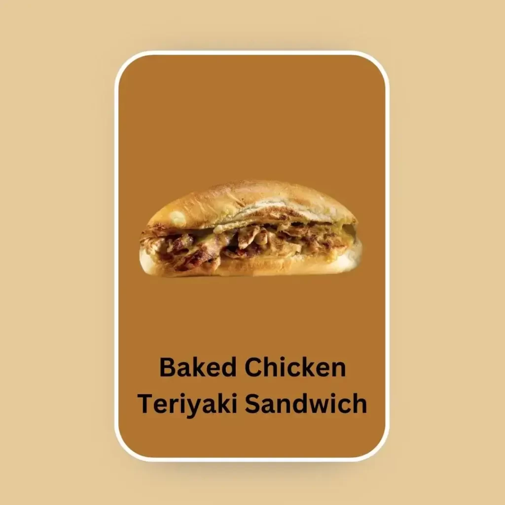 Starbucks Sandwich Menu Baked Chicken Teriyaki Sandwich