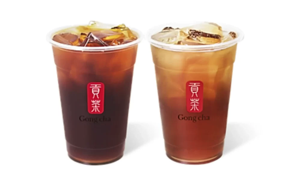 Variety of Brewed tea at gong Cha Malaysia 