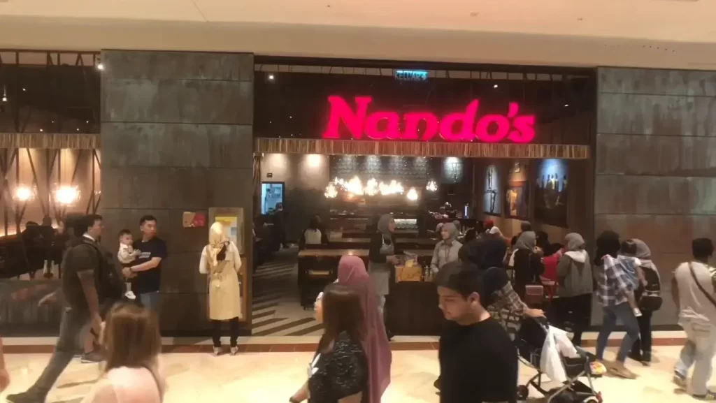 Nandos Chicken Malaysia is fully crowded