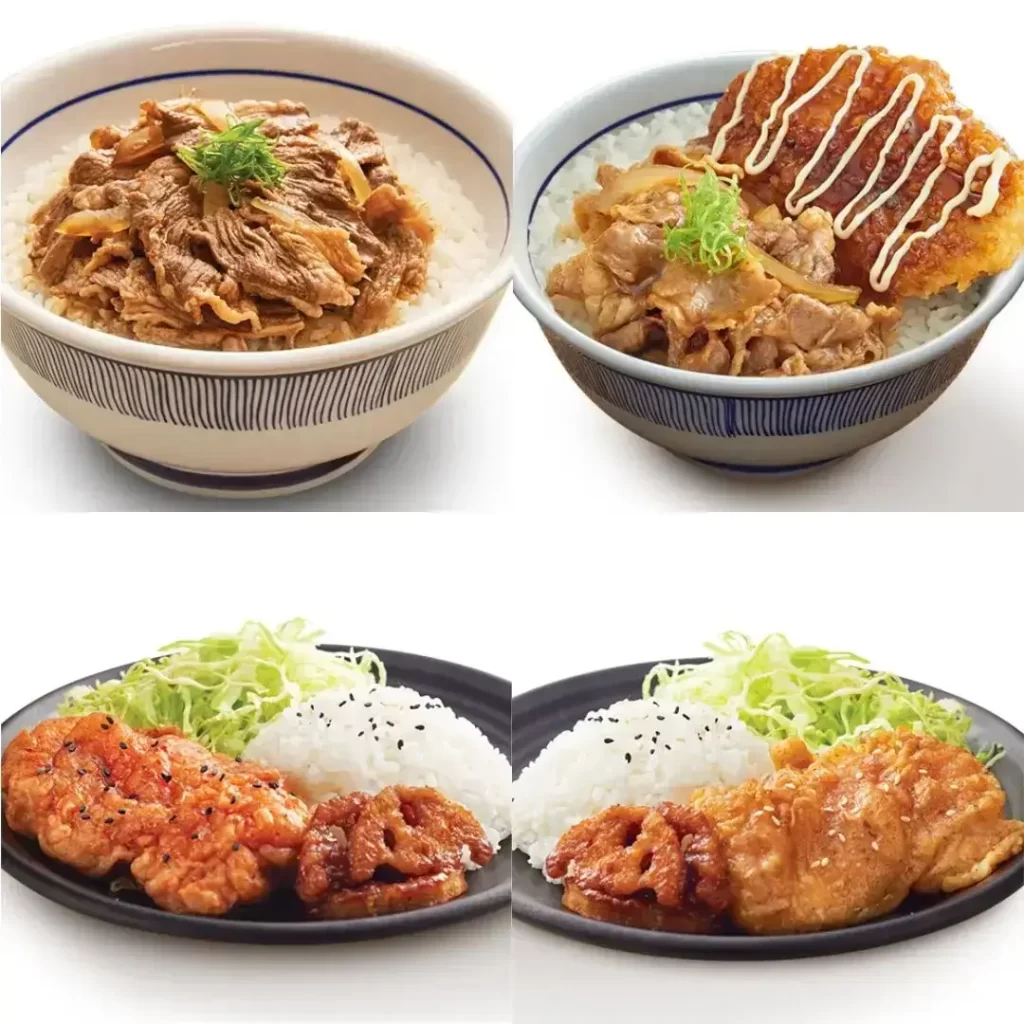 Yakiniku & Chicken Katsu Don, Yakiniku Don, JFC Plate- Spicy and JFC Plate- Original At Sushi king menu malaysia