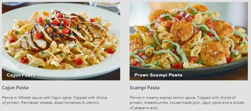 Cajun Pasta, Scampi Pasta