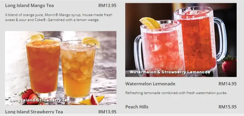 Watermelon Lemonade, Long Island Mango Tea