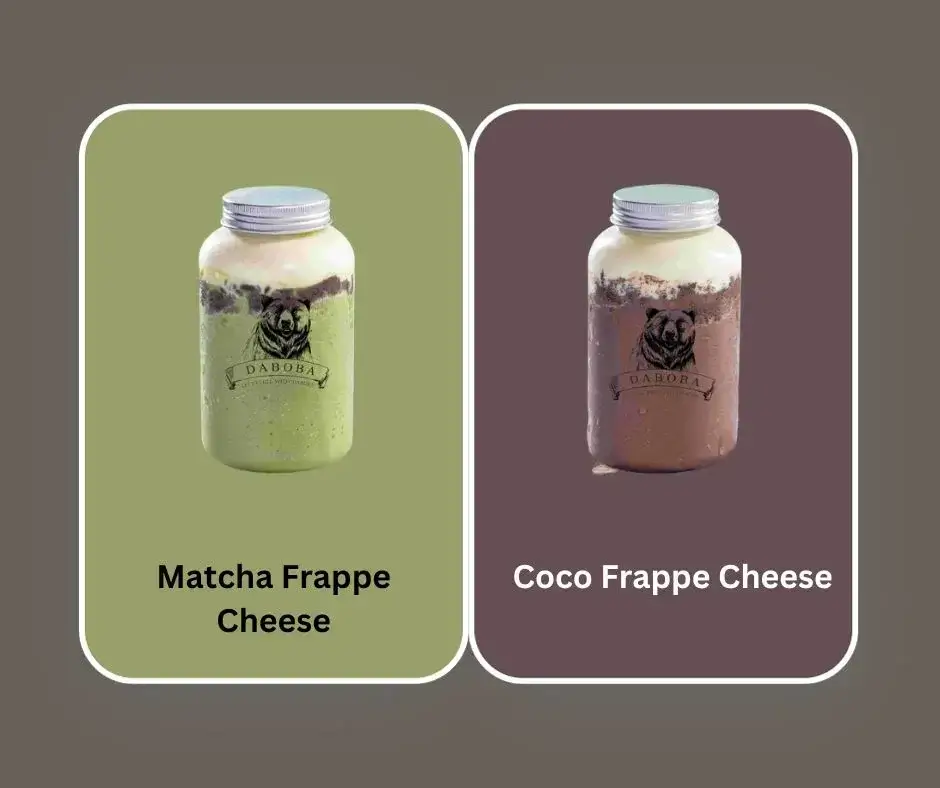 Daboba Frappe Series Coco Frappe Cheese, Matcha Frappe Cheese