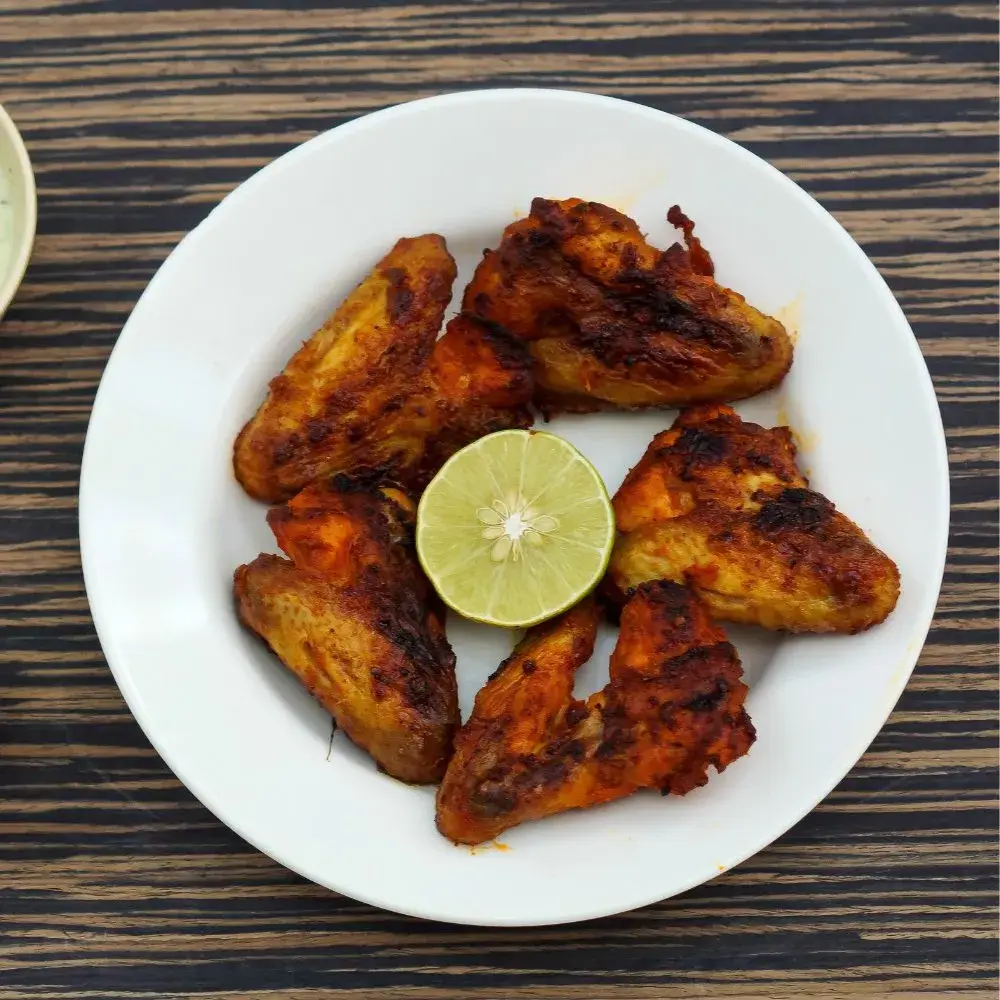 Starter and salads Chicken Wings at BBQ nights