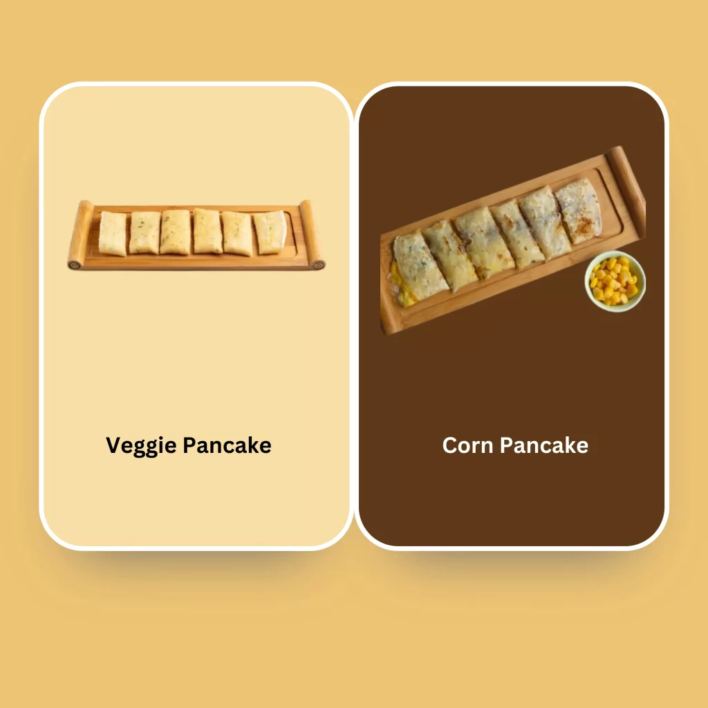 The Toast House Corn Pancake, Veggie Pancake