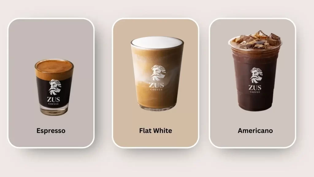 Zus Coffee Menu and Price List Malaysia Americano, Flat White, Espresso