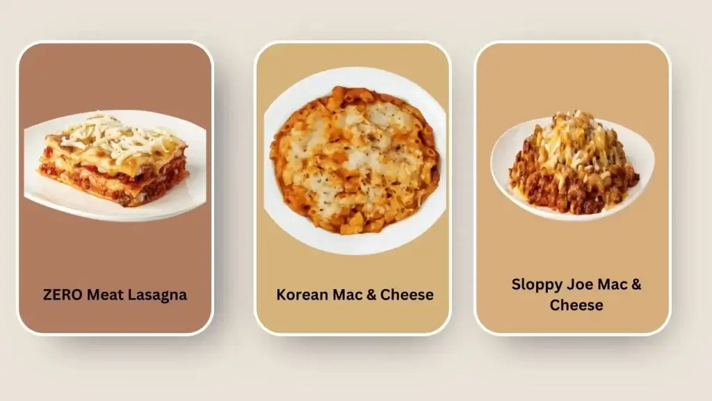Zus Coffee Menu and Price List Malaysia Hot Meal. Korean Mac & Cheese, Sloppy Joe Mac & Cheese, ZERO Meat Lasagna