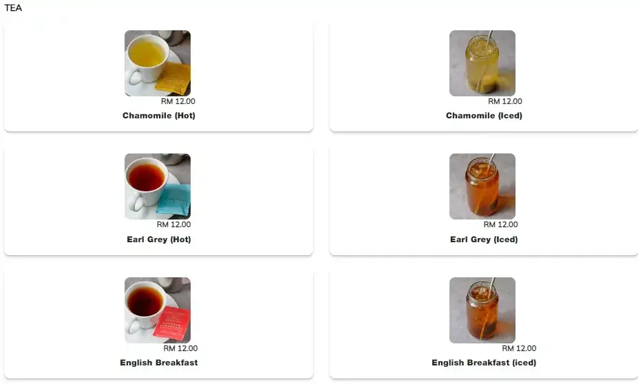 something For Tea Lover Tea Category in Plan B menu Malaysia