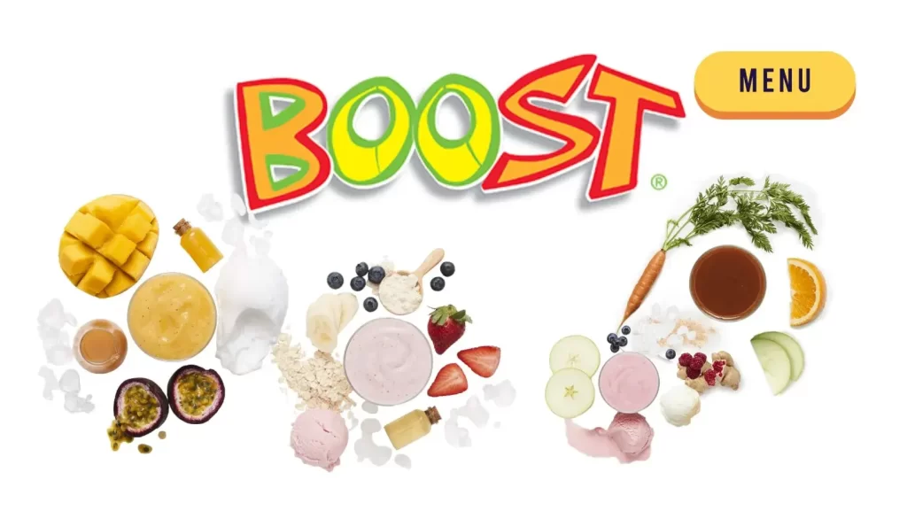 Boost Juice Menu and Price List