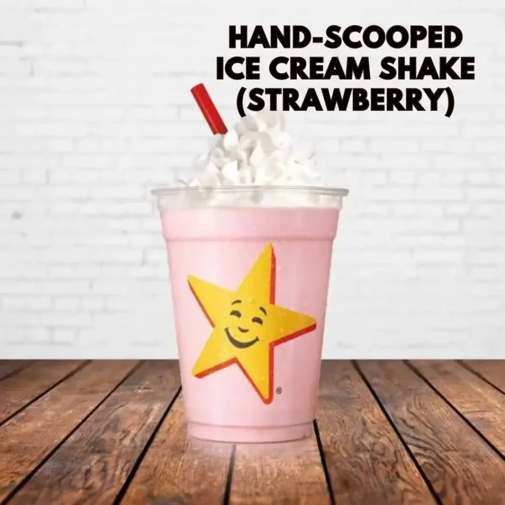 Carls JR Beverages Hand-Scooped Ice Cream Shake (Strawberry)