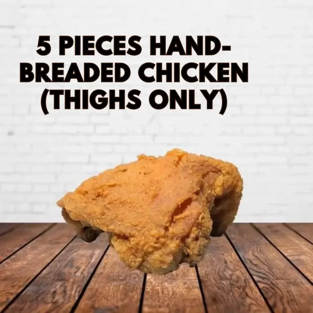 Carls JR Hand-Breaded Chicken 5 Pieces Hand-Breaded Chicken (Thighs Only)