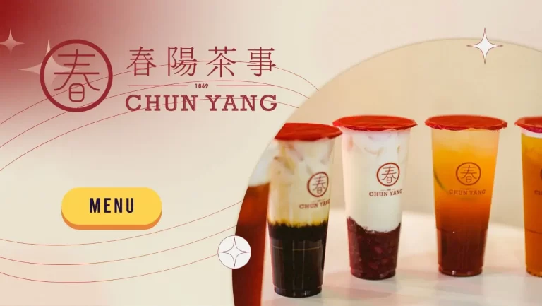 Chun Yang Tea Menu and Price List