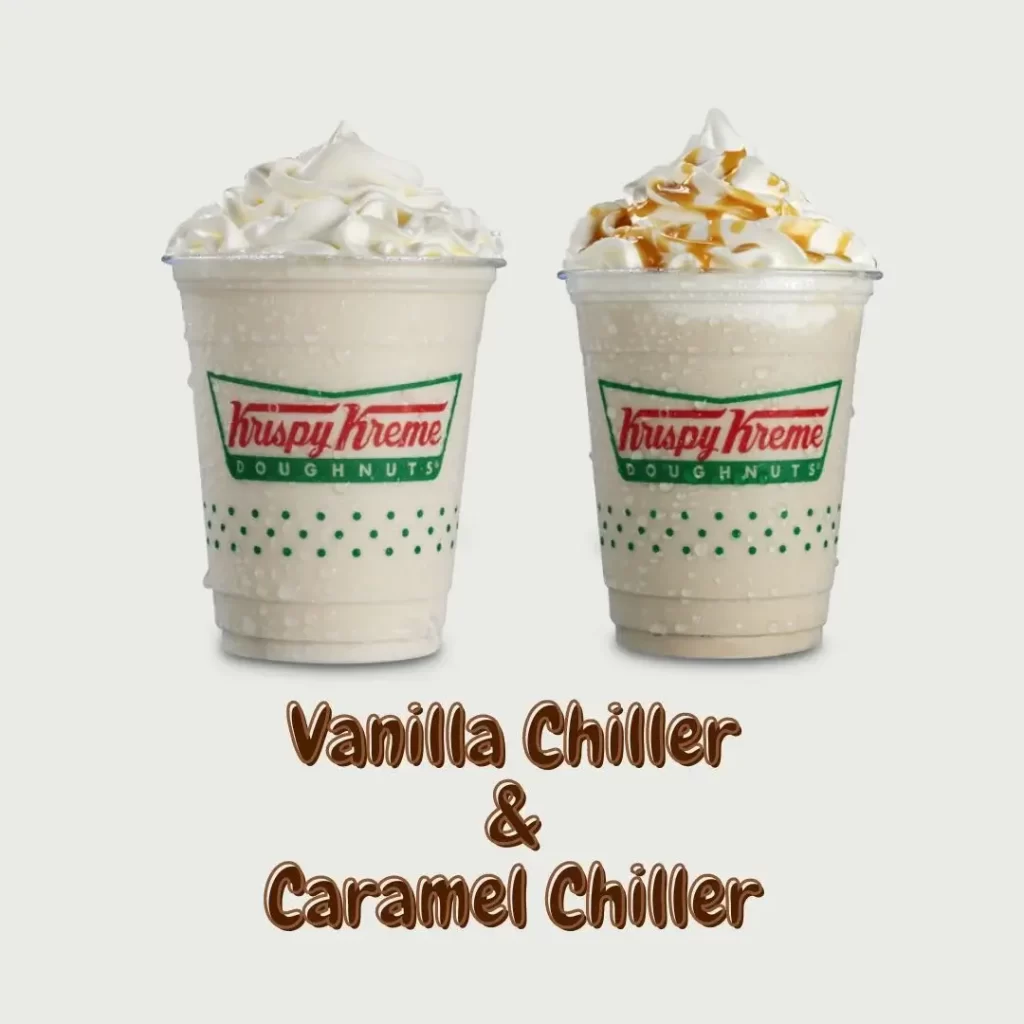 Krispy Kreme Chiller Vanilla Chiller & Caramel Chiller