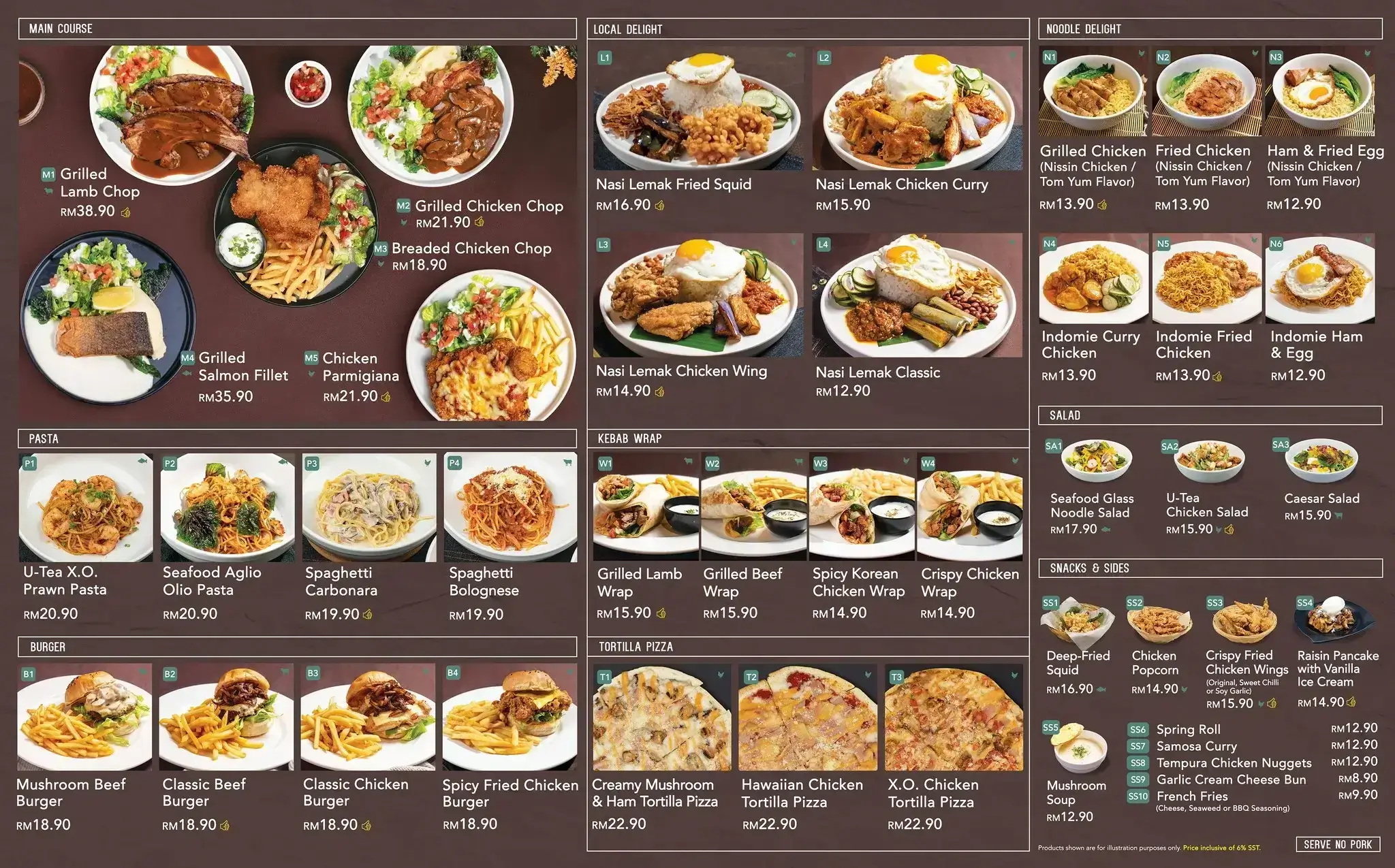 Menu Page 1 U Tea Malaysia