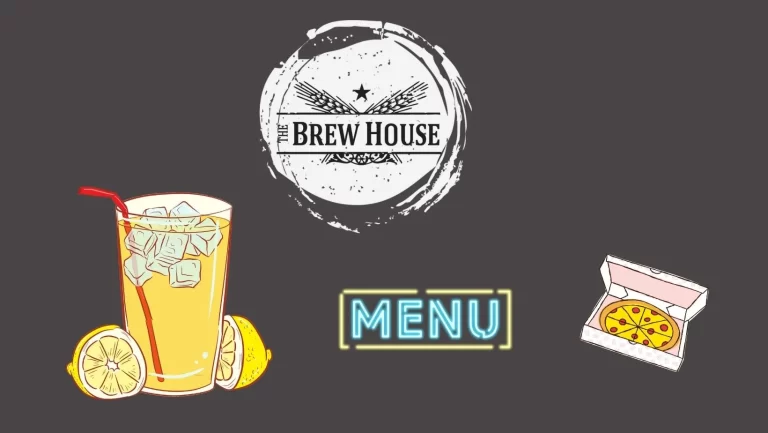 The Brew House Menu and Price List