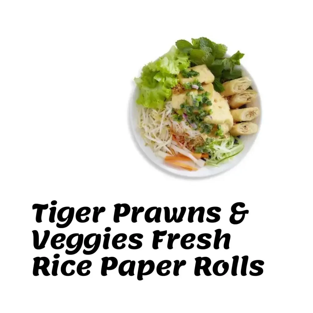 Bun Cha Fried Tofu & Crispy Vegetarian Spring Rolls