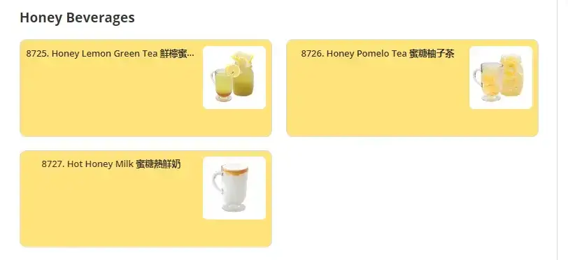 Honey Beverages