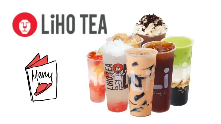 LiHO Tea menu and Price List