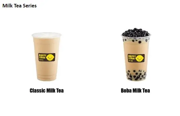 Milk Tea Series at Happy Lemon