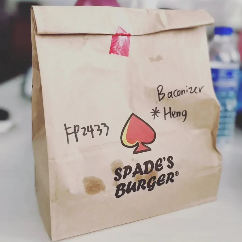 spade burger Malaysia Delivery Package