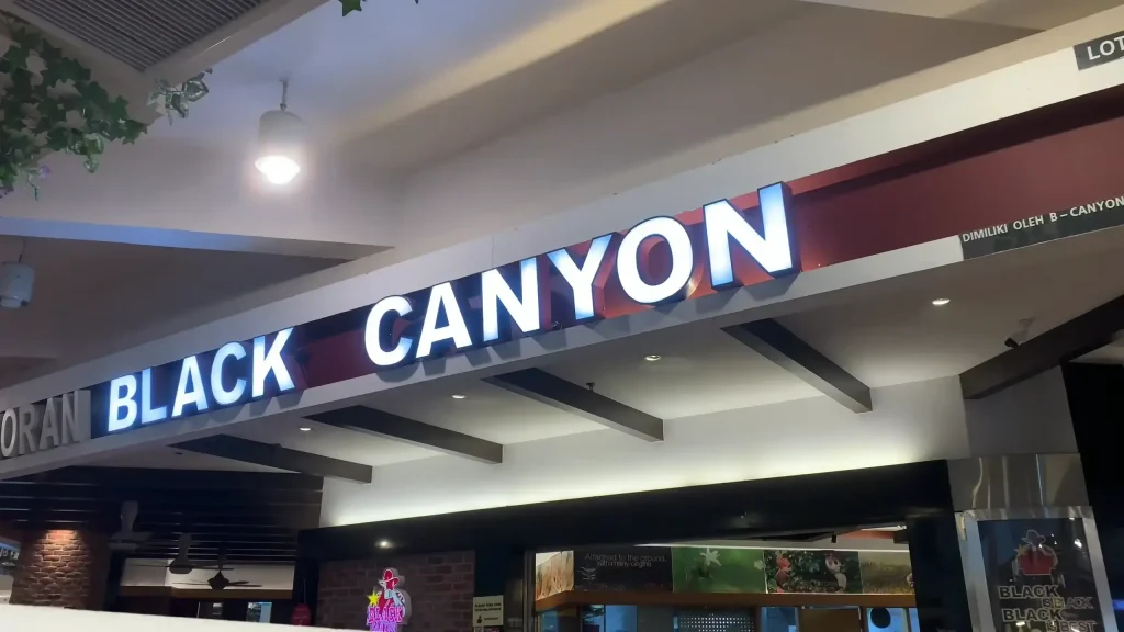 Black Canyon Malaysia front of Outlet view logo