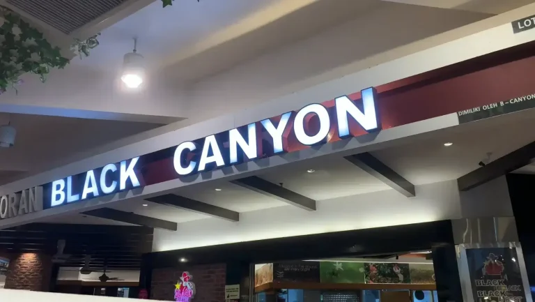 Black Canyon menu and Price List