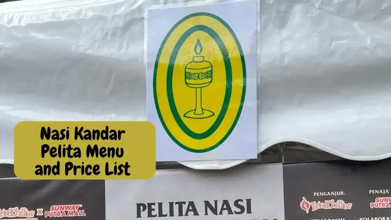 Nasi Kandar Pelita Menu and Price List