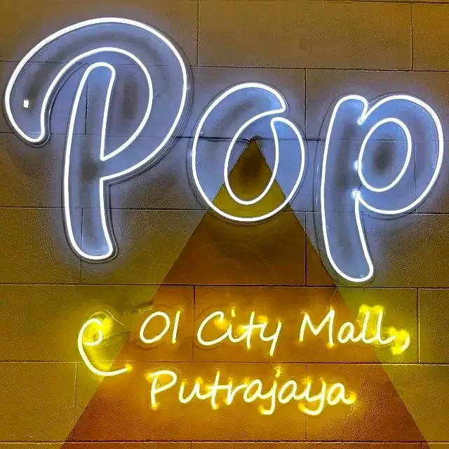 pop meal Logo ON Their Wall inside Outlet