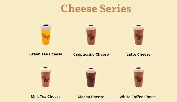 Cheese Series Drinks At Potato story menu