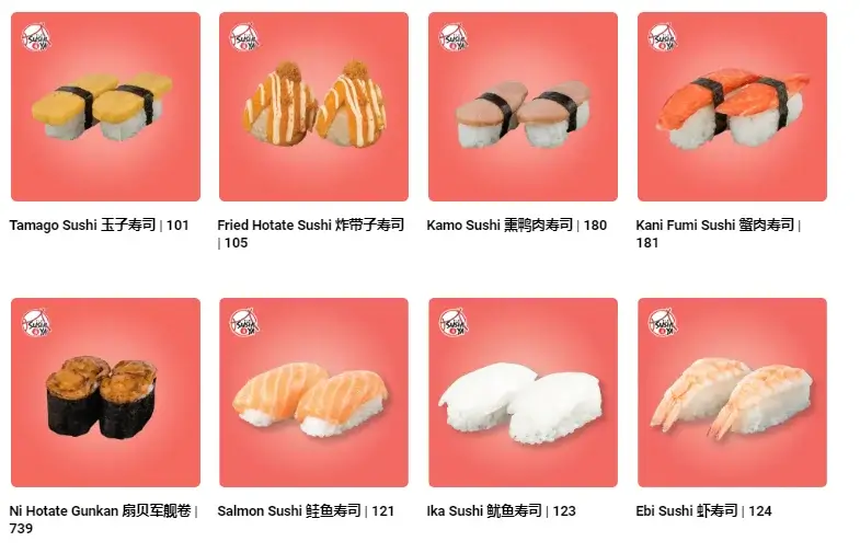 Sushi 寿司 Category At Sushi Ya