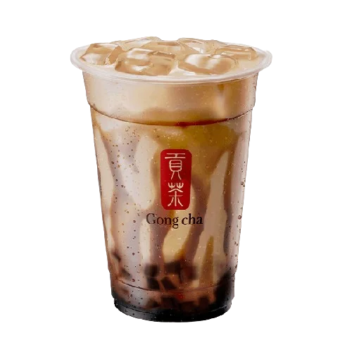 Brown Sugar Earl Grey Milk Tea with Coffee Jelly