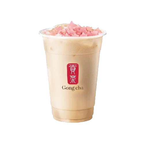 Peach Oolong Milk Tea with Star Pearl