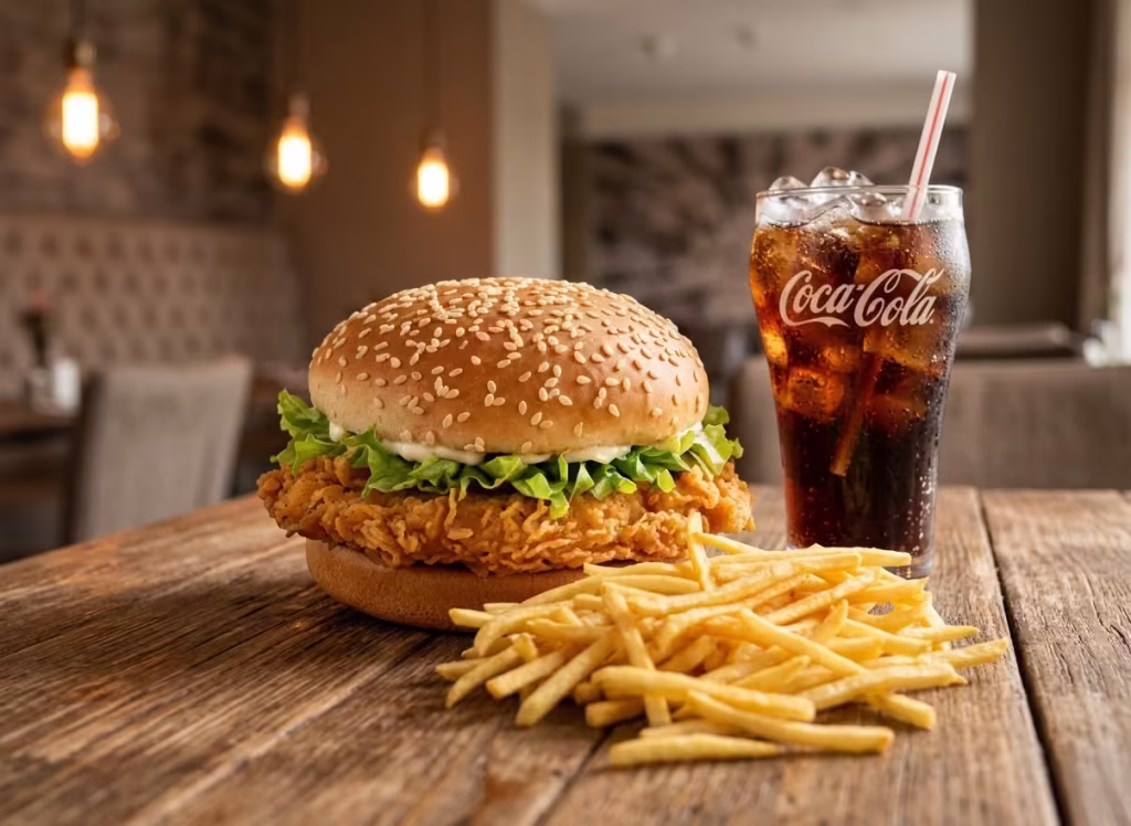 Crispy Burger at Shawarma King Menuv