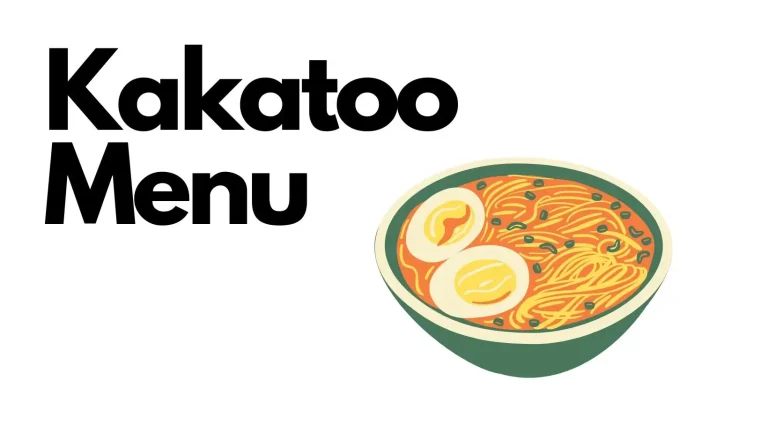 Kakatoo Menu & Price List