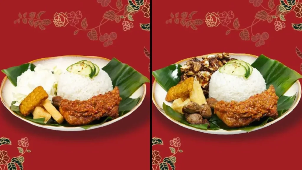 A La Carte Ayam Gepuk Pak Gembus menu