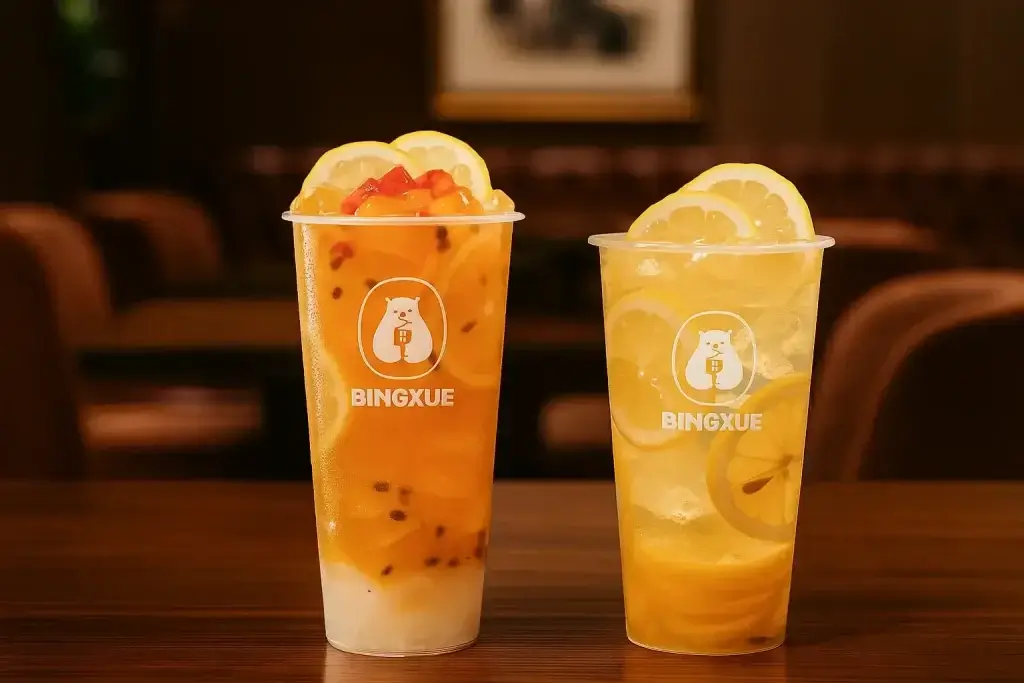 Fresh Fruit Tea at Bingxue Menu