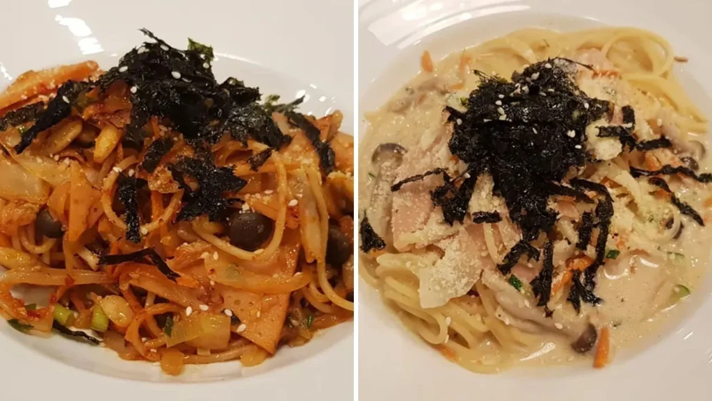 Korean Pasta Daseo Menu