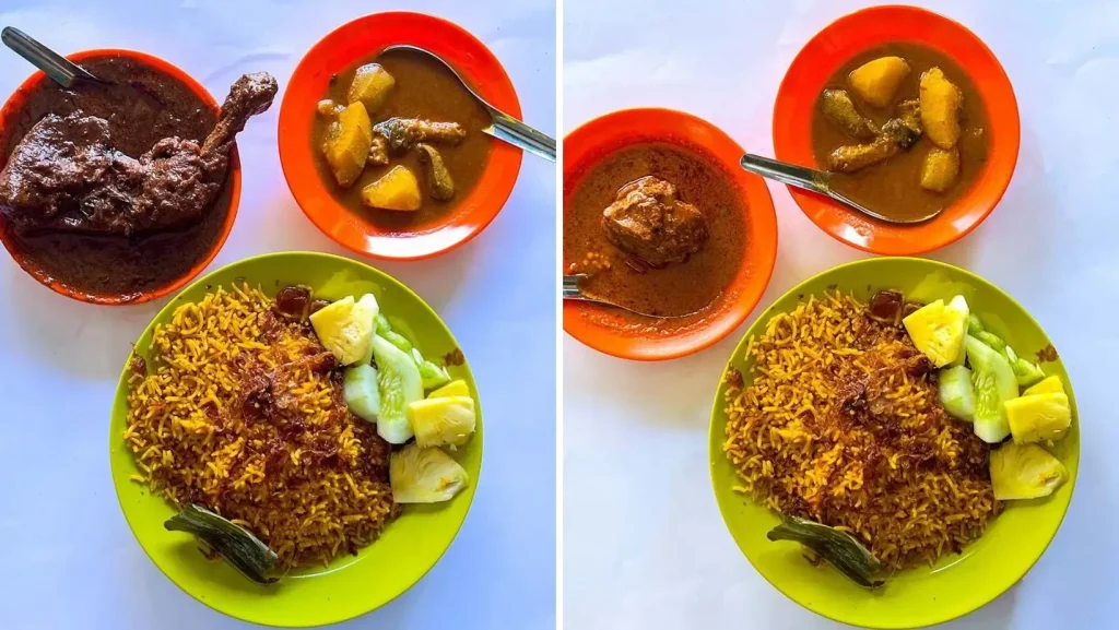 Tajuddin Hussain Menu Nasi Briyani Set