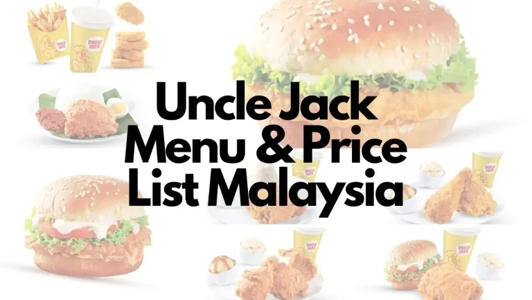 a collage of food Uncle Jack Menu & Price List Malaysia