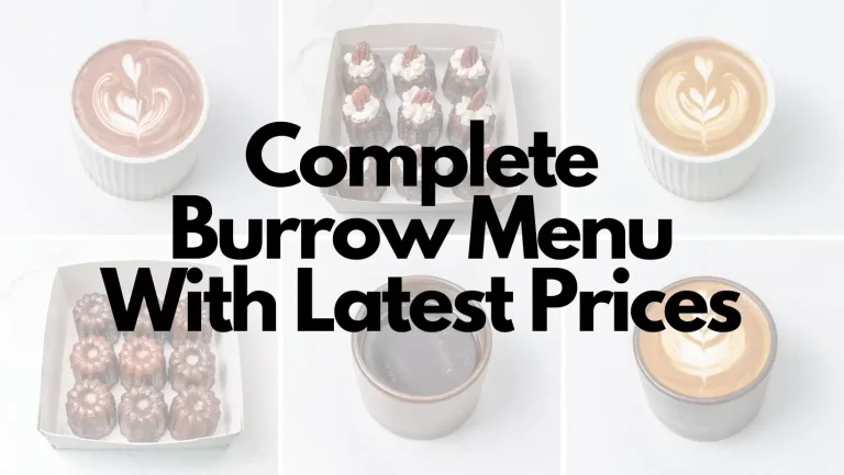 Complete Burrow Menu With Latest Prices