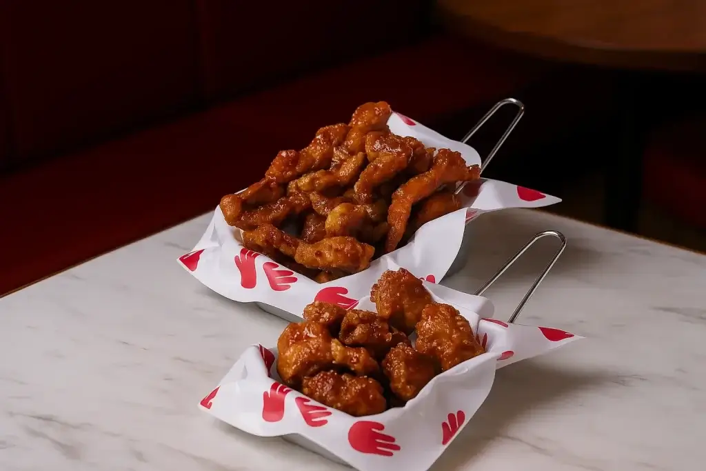LOOK MA, NO BONES! at 4 Finger Crispy Chicken Menu