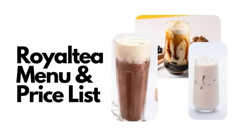 Royaltea Menu & Price List