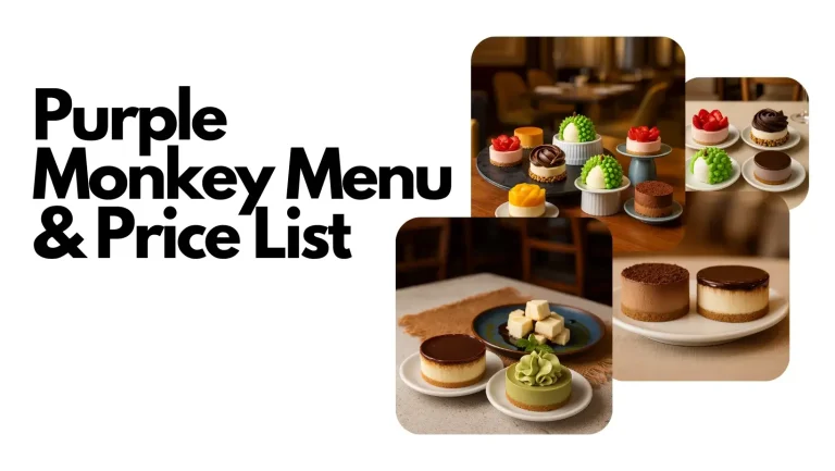 Purple Monkey Menu & Price List