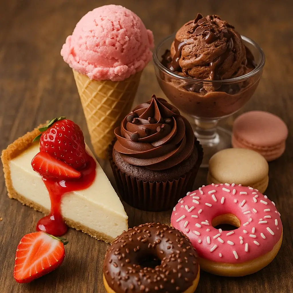 Something Sweet, desserts, and Ice cream