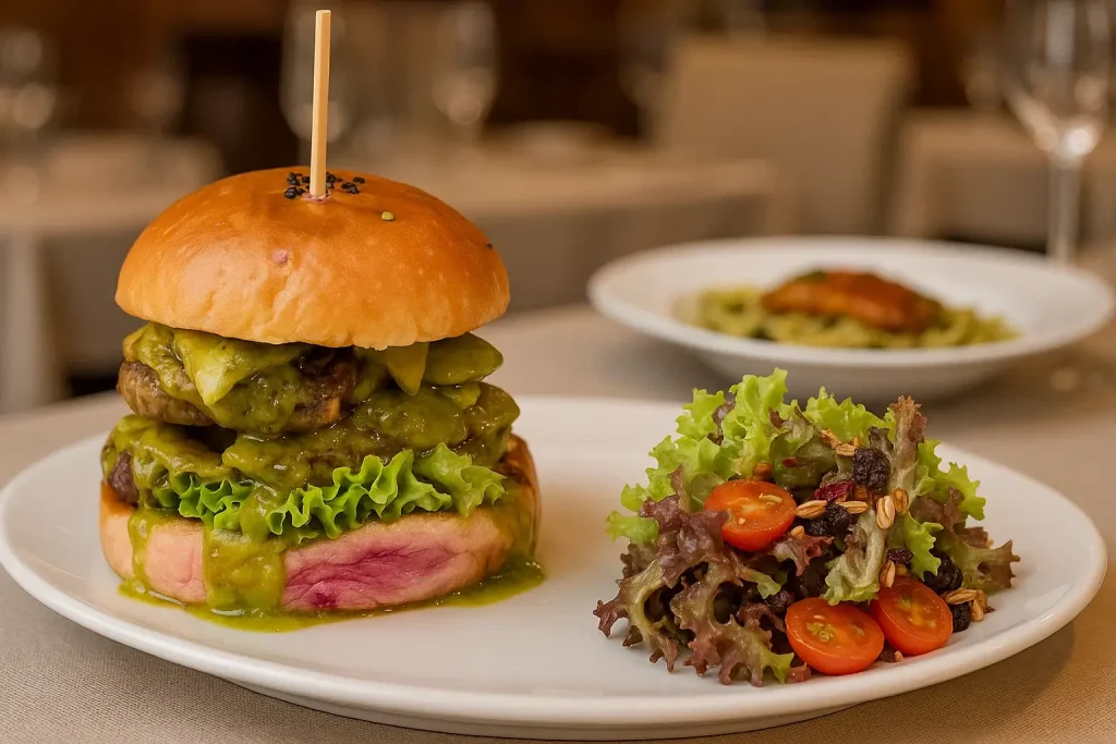 burgers at Yin's Sourdough Bakery Menu